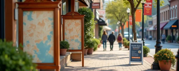 Local businesses using community signage to boost visibility